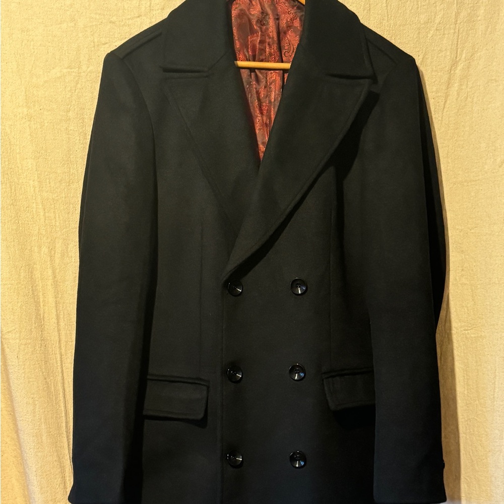 Birmingham Wool Double Breasted Peacoat